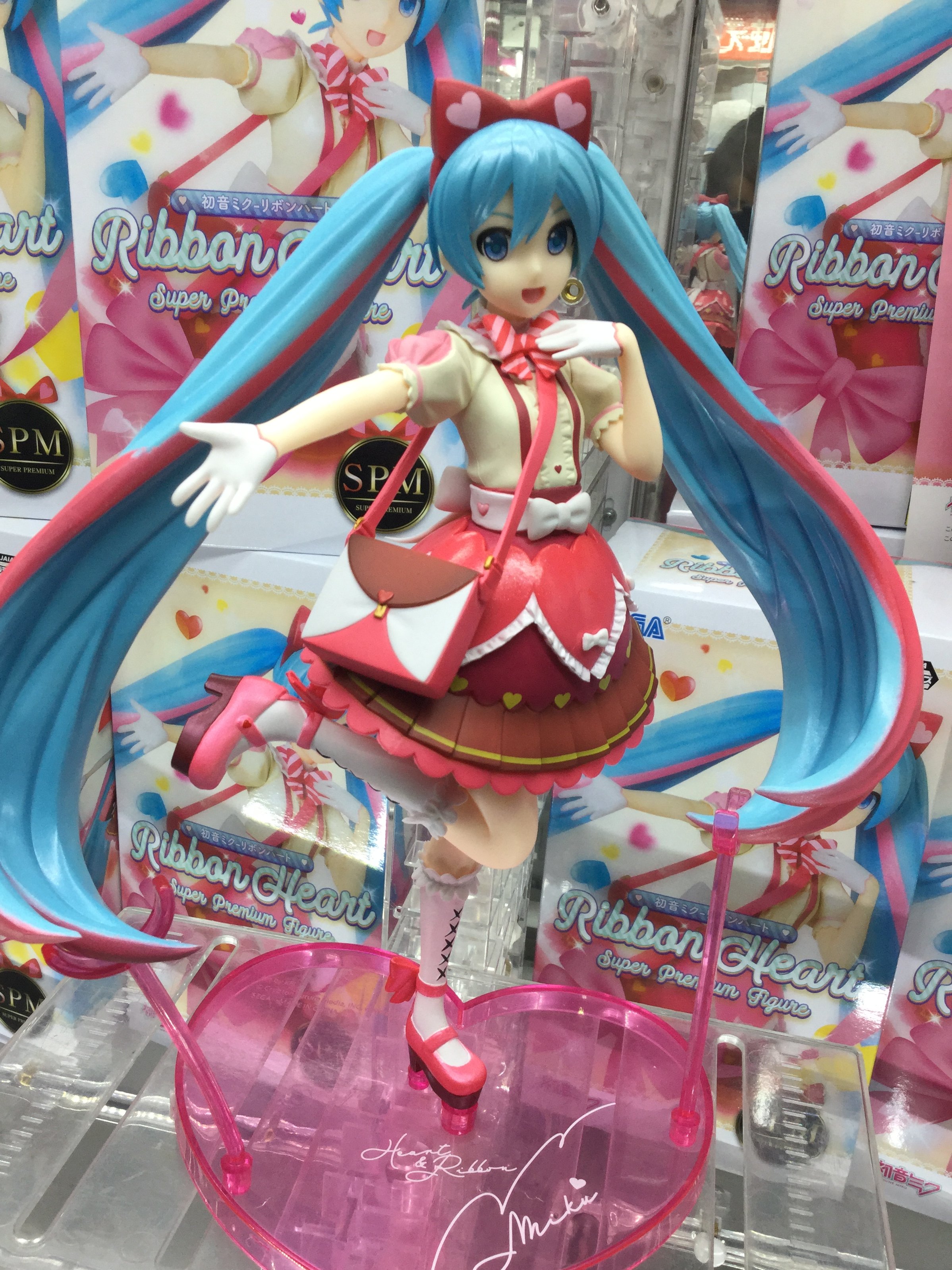 Miku Ribbon Heart ของแท้ JP - Super Premium Sega [โมเดล Project DIVA]