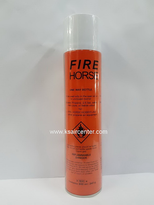 แก๊สกระป๋อง สีส้ม FIRE HORSE (รหัสสินค้า 005062)
