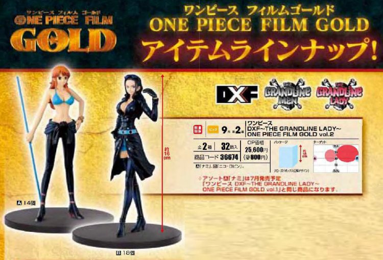 Nami Film Gold ของแท้ JP แมวทอง - Grandline Lady Banpresto [โมเดลวันพีช]