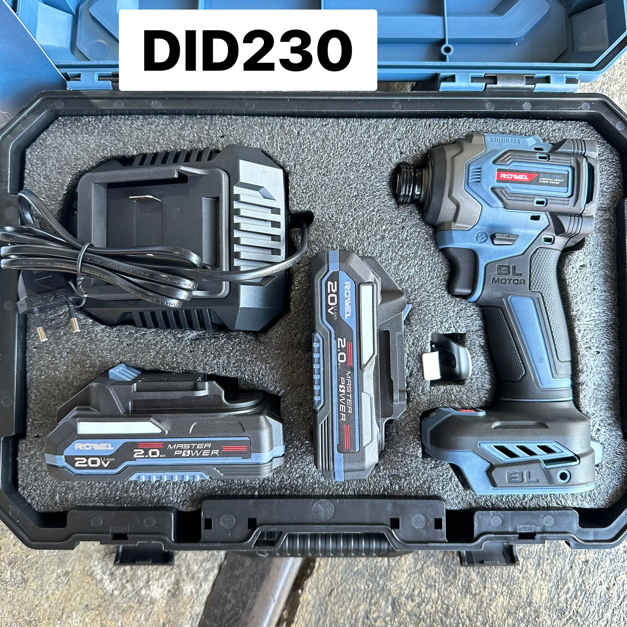 ไขควงกระแทกไร้สาย 1/2 ROWEL DID230 20V แบต 2 ก้อน ติดต่อทางร้านเพื่อรับราคาพิเศษ