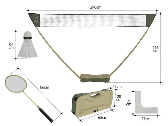 DoD Badminton Set PB2-607-BG