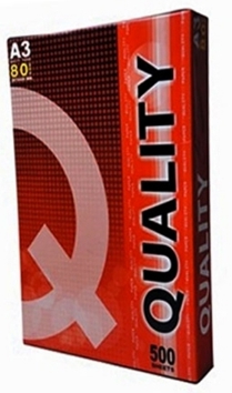 กระดาษถ่ายเอกสาร [Quality] 80g A3 กล่องแดง (500 แผ่น)