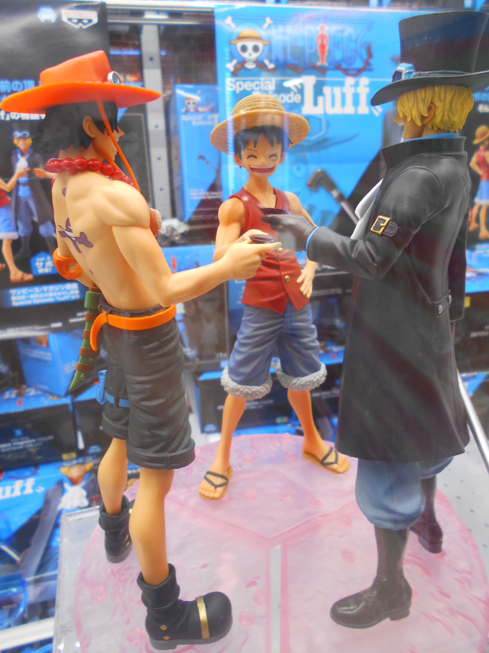 Brother Set ของแท้ JP แมวทอง - Magazine Figure Banpresto [โมเดลวันพีช] (3 ตัว)