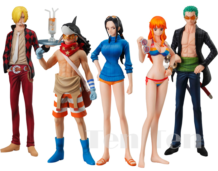 Straw Hat Pirates Film Z Set ของแท้ JP แมวทอง - Super Styling Bandai [โมเดลวันพีช] (9 ตัว)