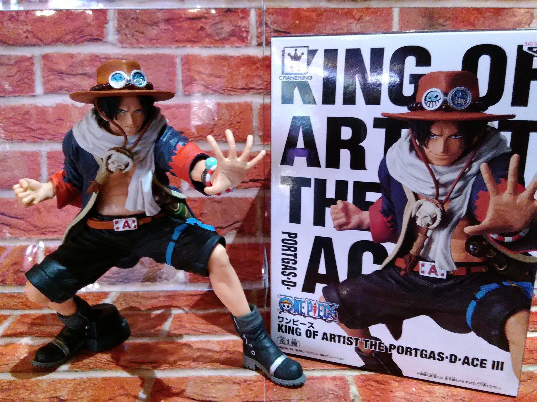 Ace ของแท้ JP แมวทอง - King of Artist Banpresto [โมเดลวันพีช]