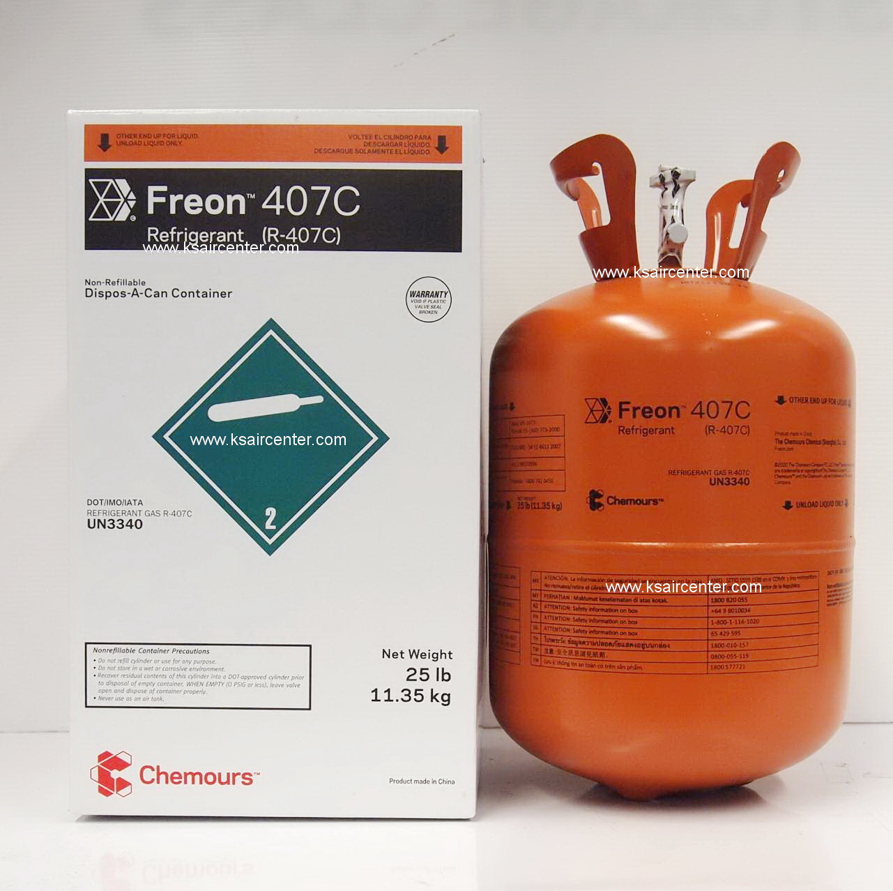 น้ำยาแอร์ R-407c FREON (DUPONT CHEMOURS)