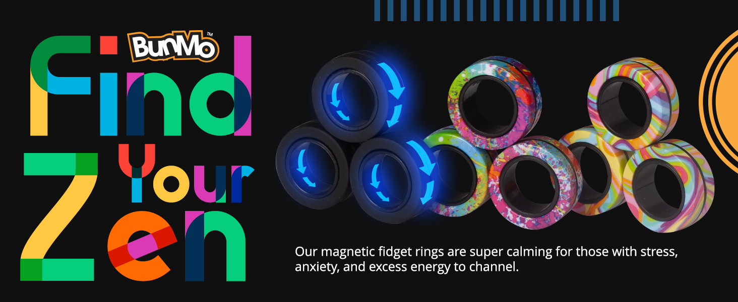 Magnetic Fidget Rings ของแท้ USA - BunMo [ สินค้าพร้อมส่ง ]