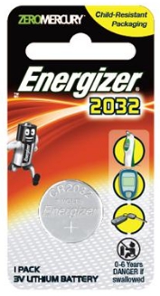 ถ่านกระดุมลิเธี่ยม [ENERGIZER] ECR-2032 (1ก้อน/แพ็ค)