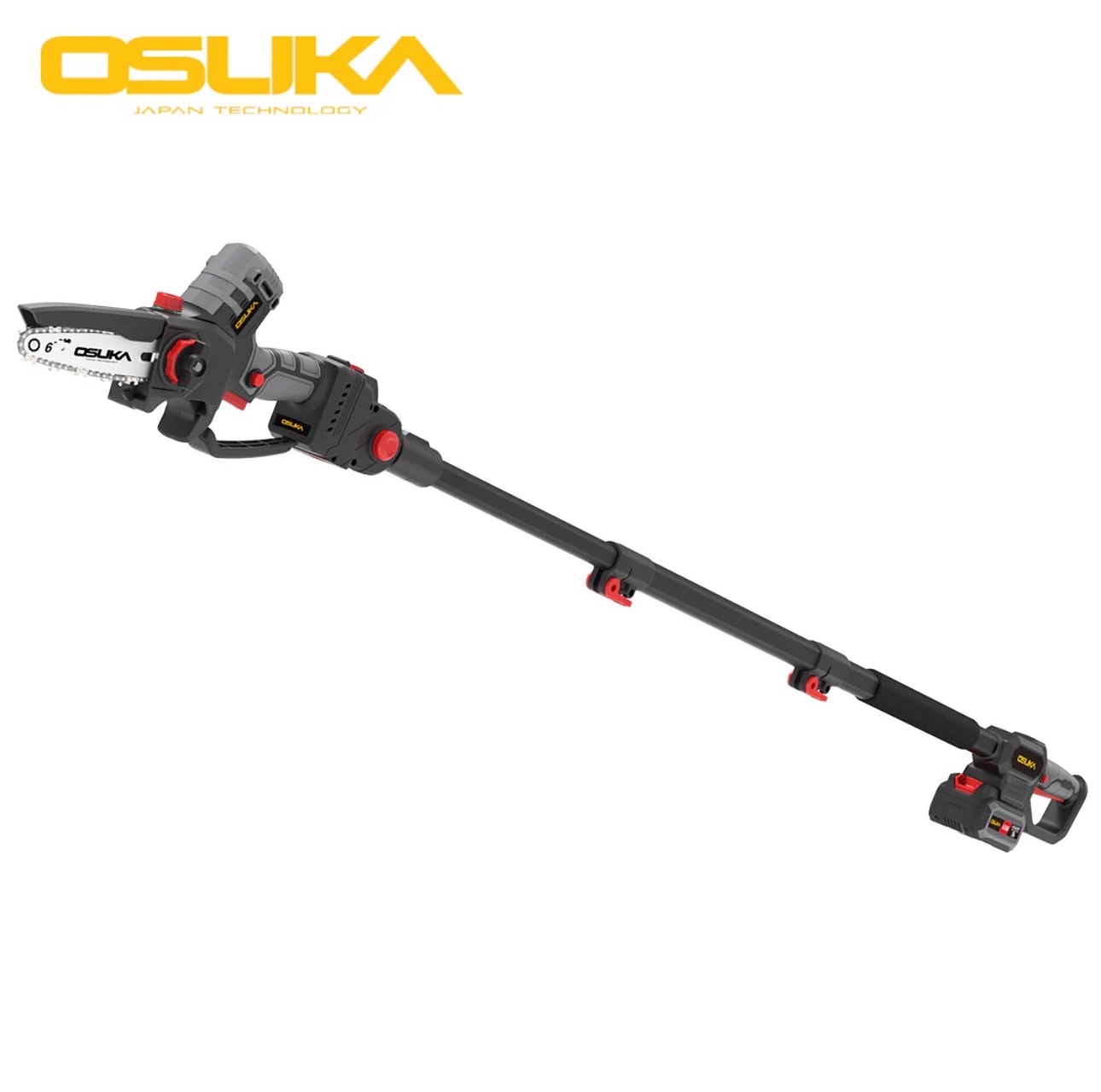 เลื่อยตัดกิ่งไม้ไร้สาย+ด้ามต่อ OCMC536+2536 (2.65ม) (แบต20V 4.0Ah 1ก้อน)