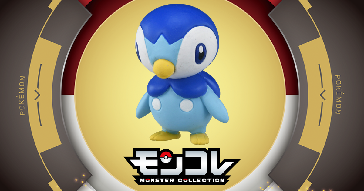 Piplup ของแท้ JP - Monster Collection Takara Tomy [โมเดลโปเกมอน]