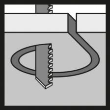 ใบจิ๊กซอว์ BOSCH T101AO ไม้อัด/ลามิเนต/โค้ง (แพ็คละ 5ใบ)