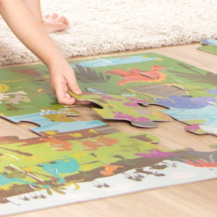จิ๊กซอว์จัมโบ้ ไดโนเสาร์ Melissa & Doug Dinosaurs Floor Puzzle , ของเล่นเสริมพัฒนาการ, ของเล่น