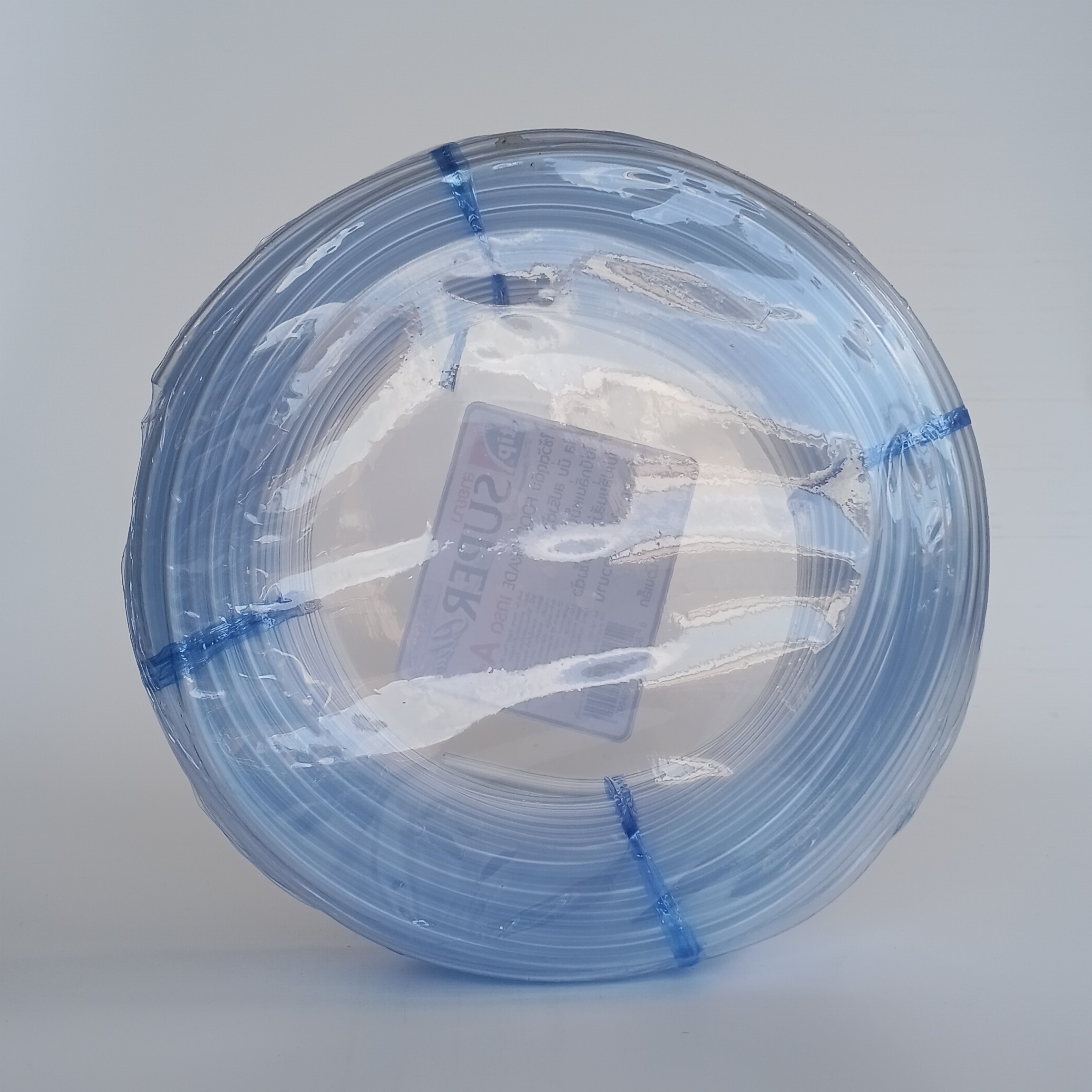 tip สายยาง Super Clear สีใส ยาวประมาณ 40 เมตร ใช้สำหรับต่อกับปั้มลม หัวทรายและข้อต่อต่างๆ