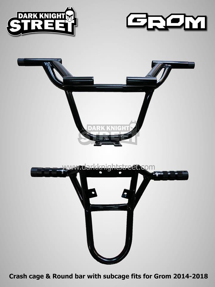 Honda Grom Crash cage + Round bar (Fits : 14-20)