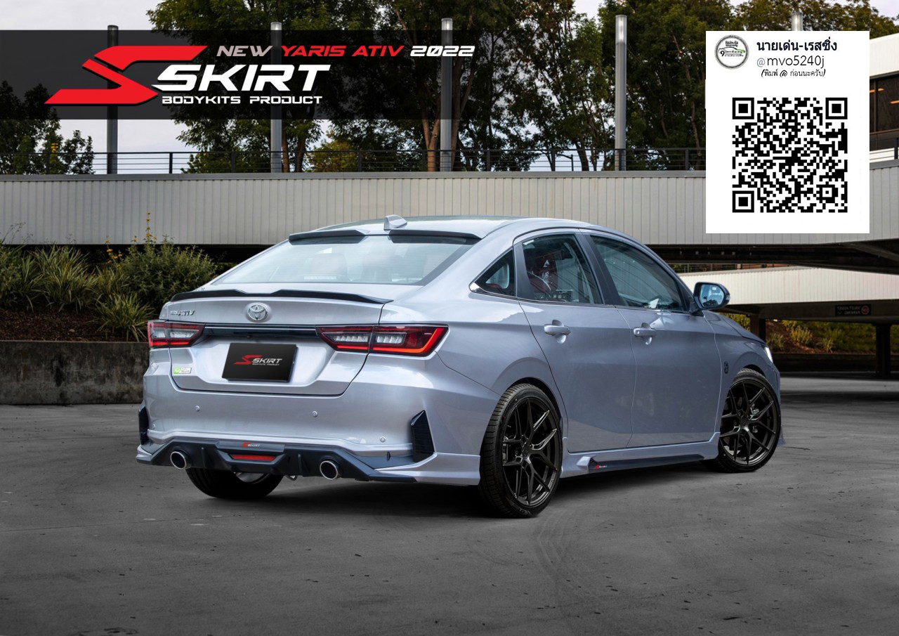 S-Skirt VS Toyota Yaris Ativ 4D 2022-On [แต่งแบบนี้พี่เค้าให้มาสุดคุ้ม!]