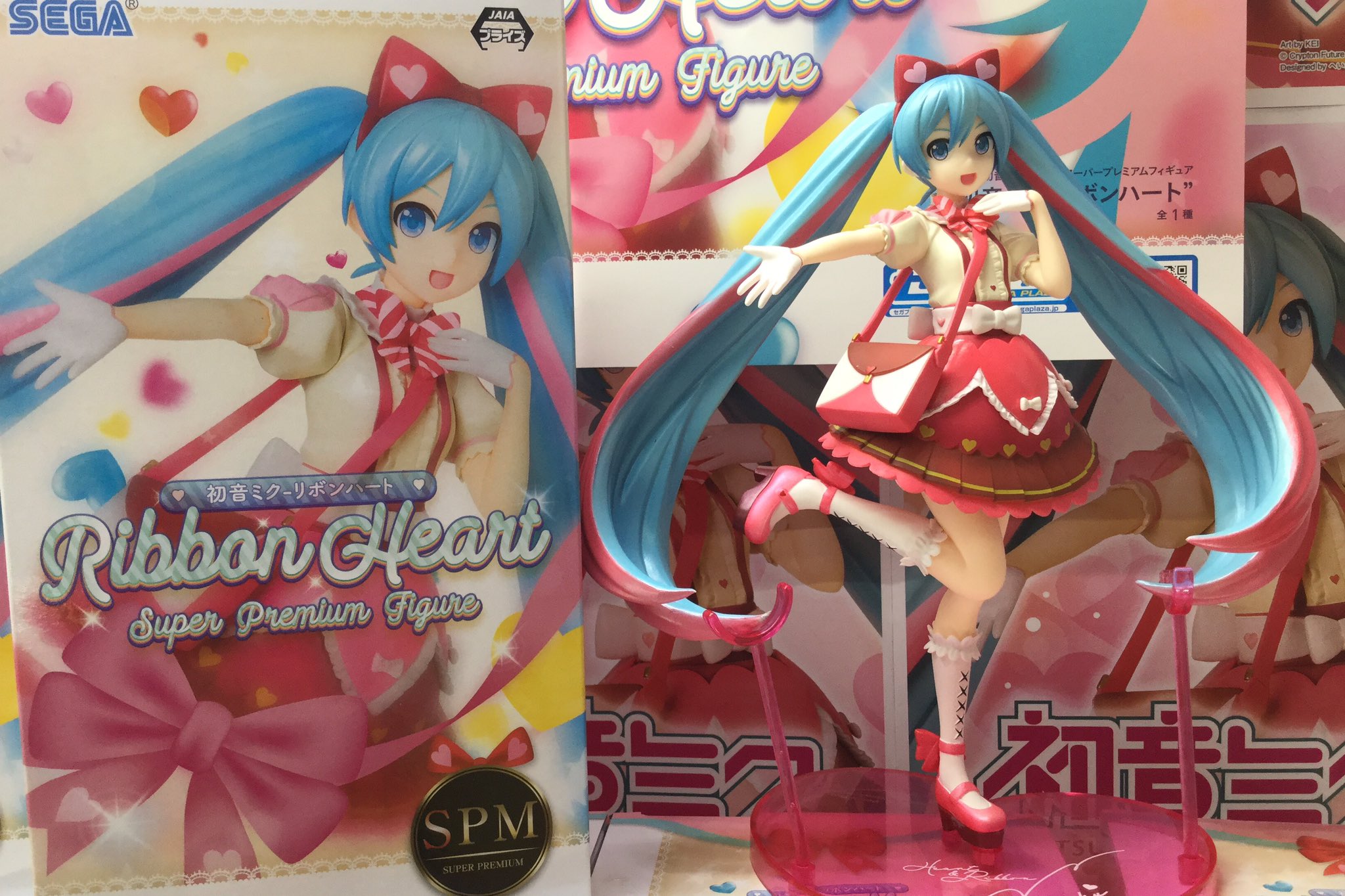 Miku Ribbon Heart ของแท้ JP - Super Premium Sega [โมเดล Project DIVA]