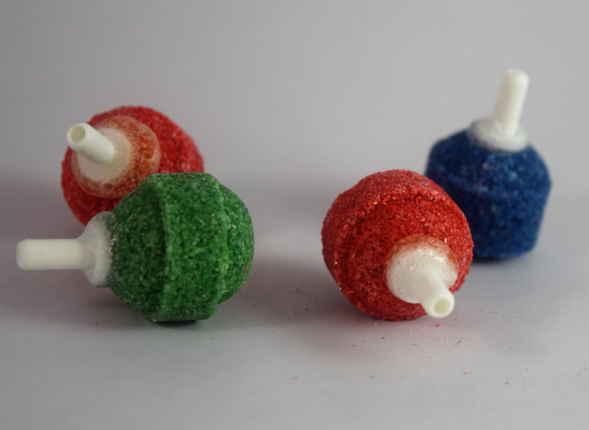 หัวทรายจิ๋ว คละสี แดงเขียวฟ้า บรรจุ50หัวต่อถุง