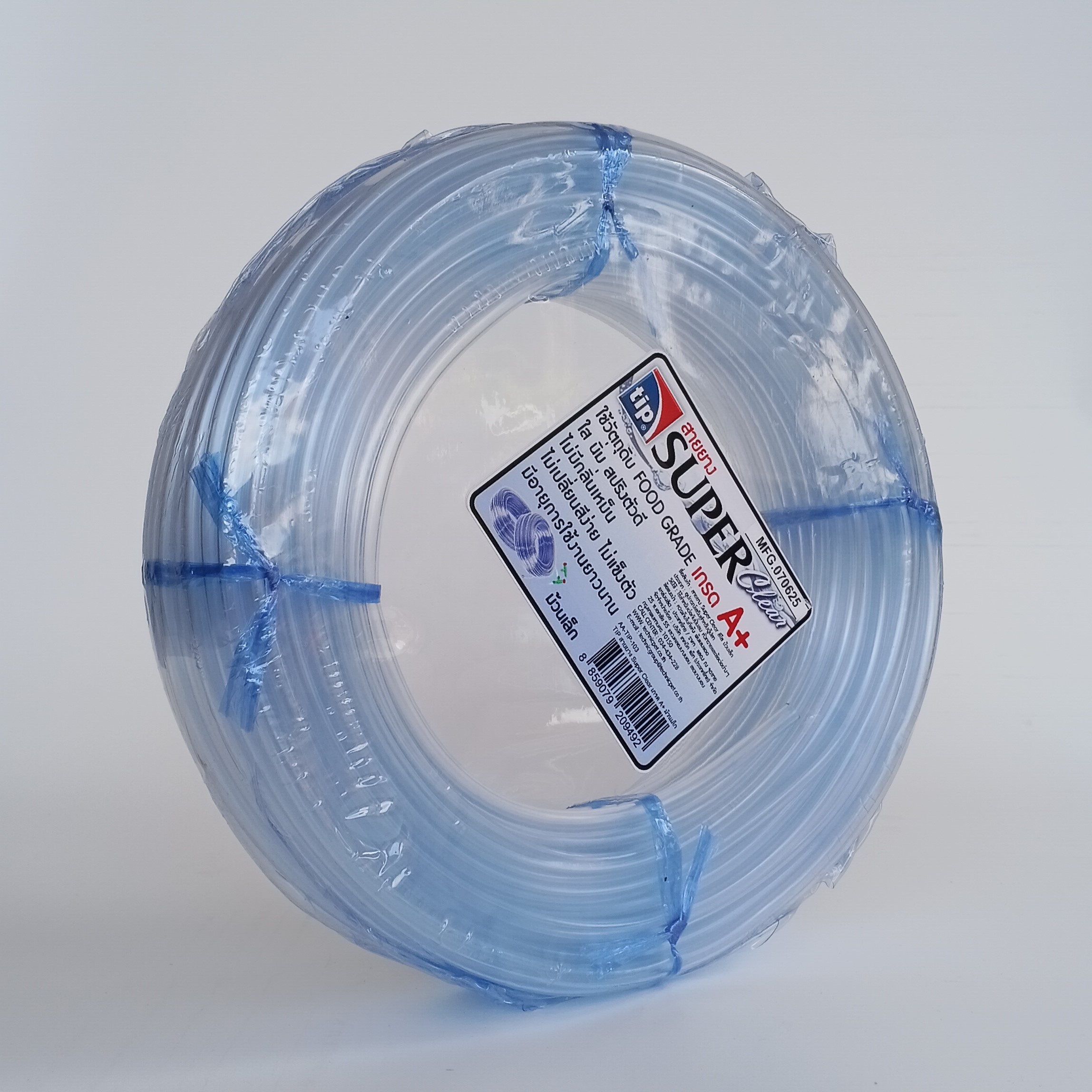 tip สายยาง Super Clear สีใส ยาวประมาณ 40 เมตร ใช้สำหรับต่อกับปั้มลม หัวทรายและข้อต่อต่างๆ