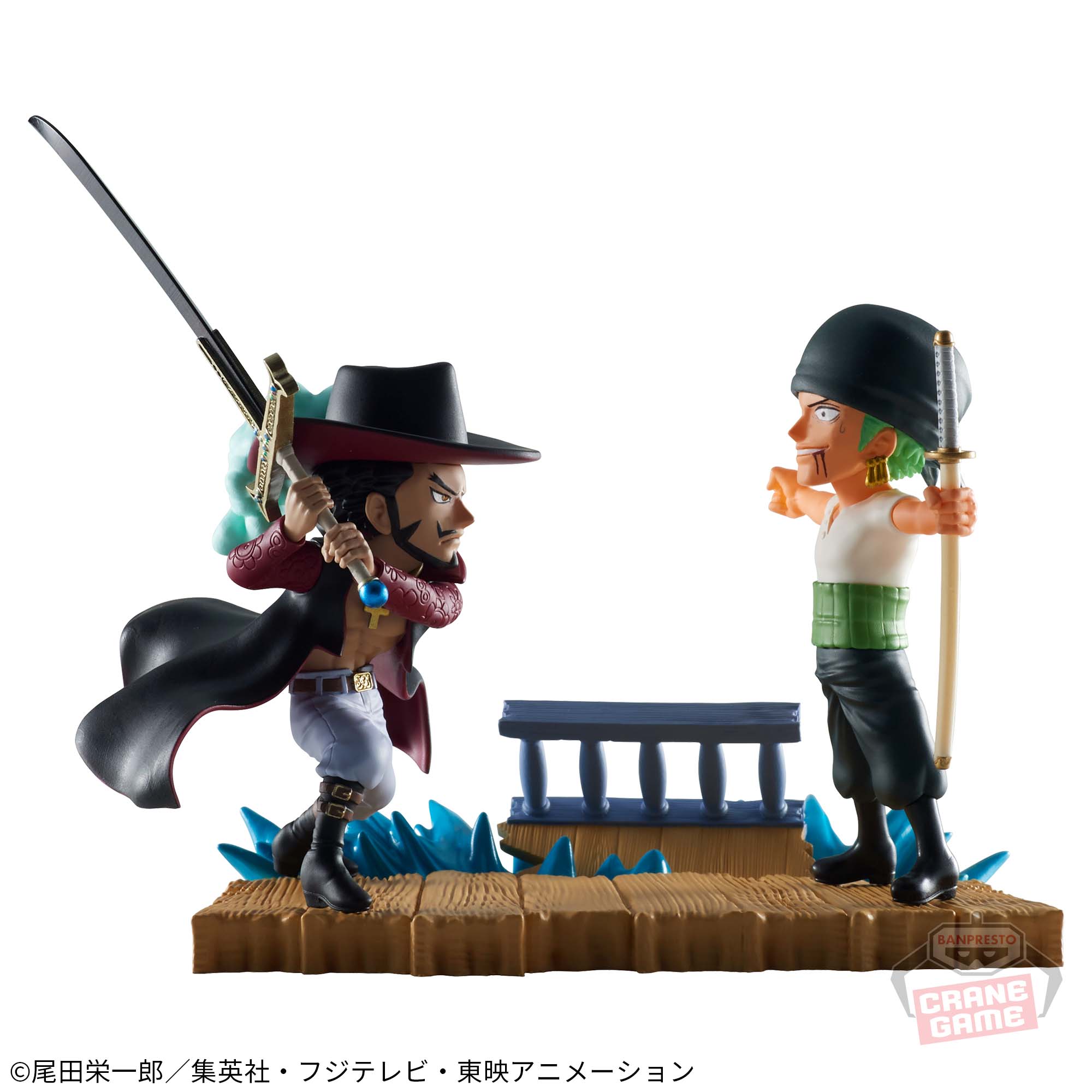 Zoro & Mihawk ของแท้ JP แมวทอง - WCF Banpresto [โมเดลวันพีช] (2 ตัว)