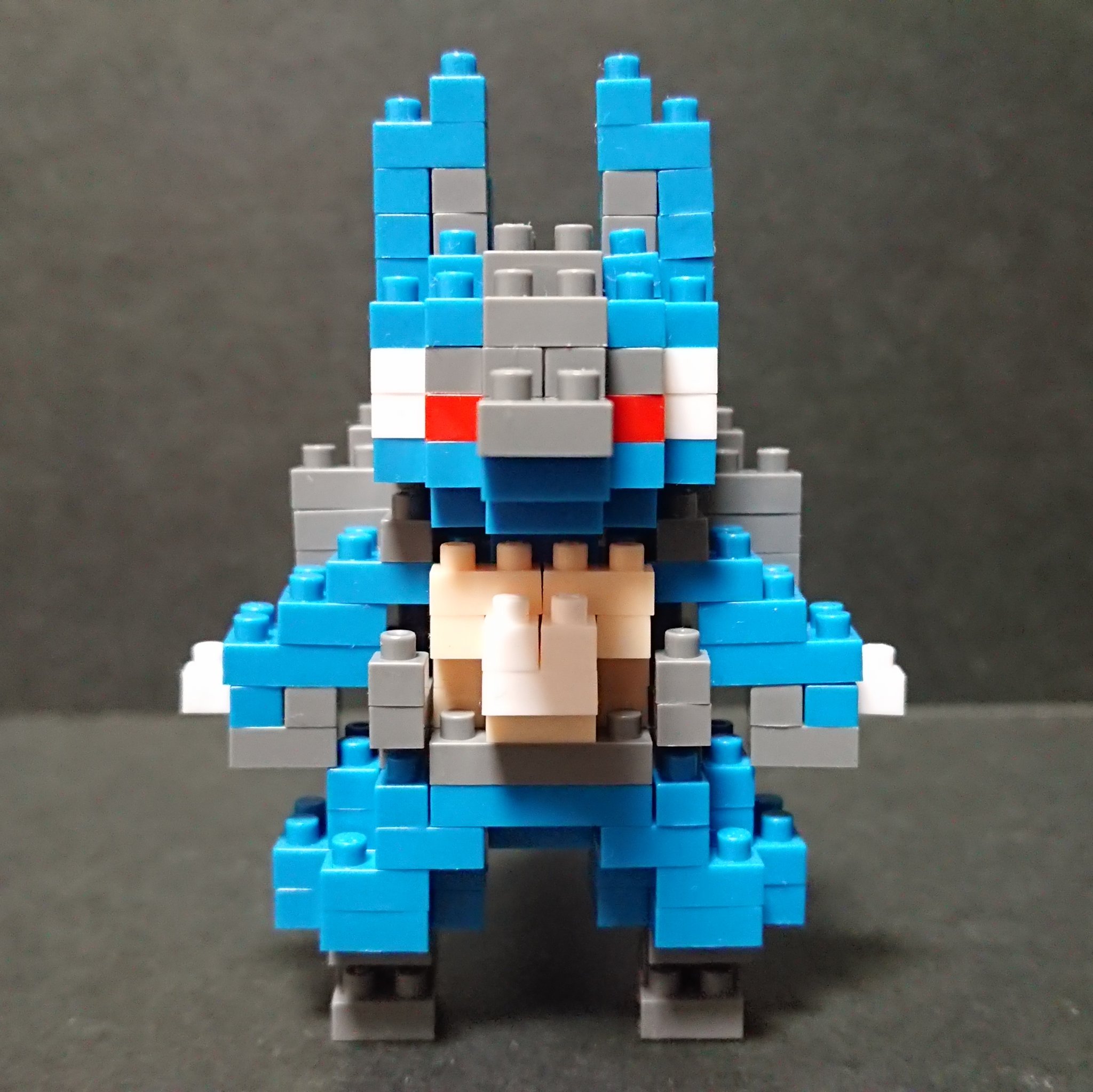 Lucario (แบบประกอบ) ของแท้ JP - Nanoblock Kawada [เลโก้โปเกมอน]