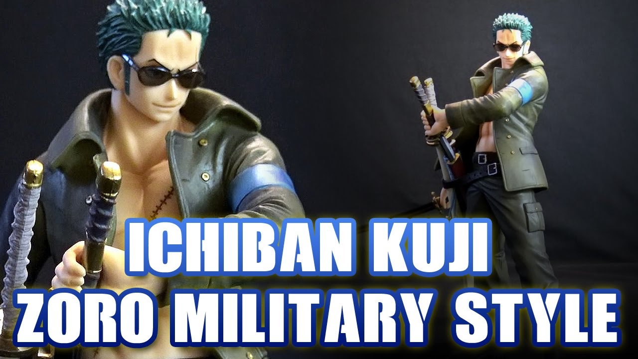 Luffy & Zoro Military Style ของแท้ JP แมวทอง - Ichiban Kuji Banpresto [โมเดลวันพีช] (2 ตัว)