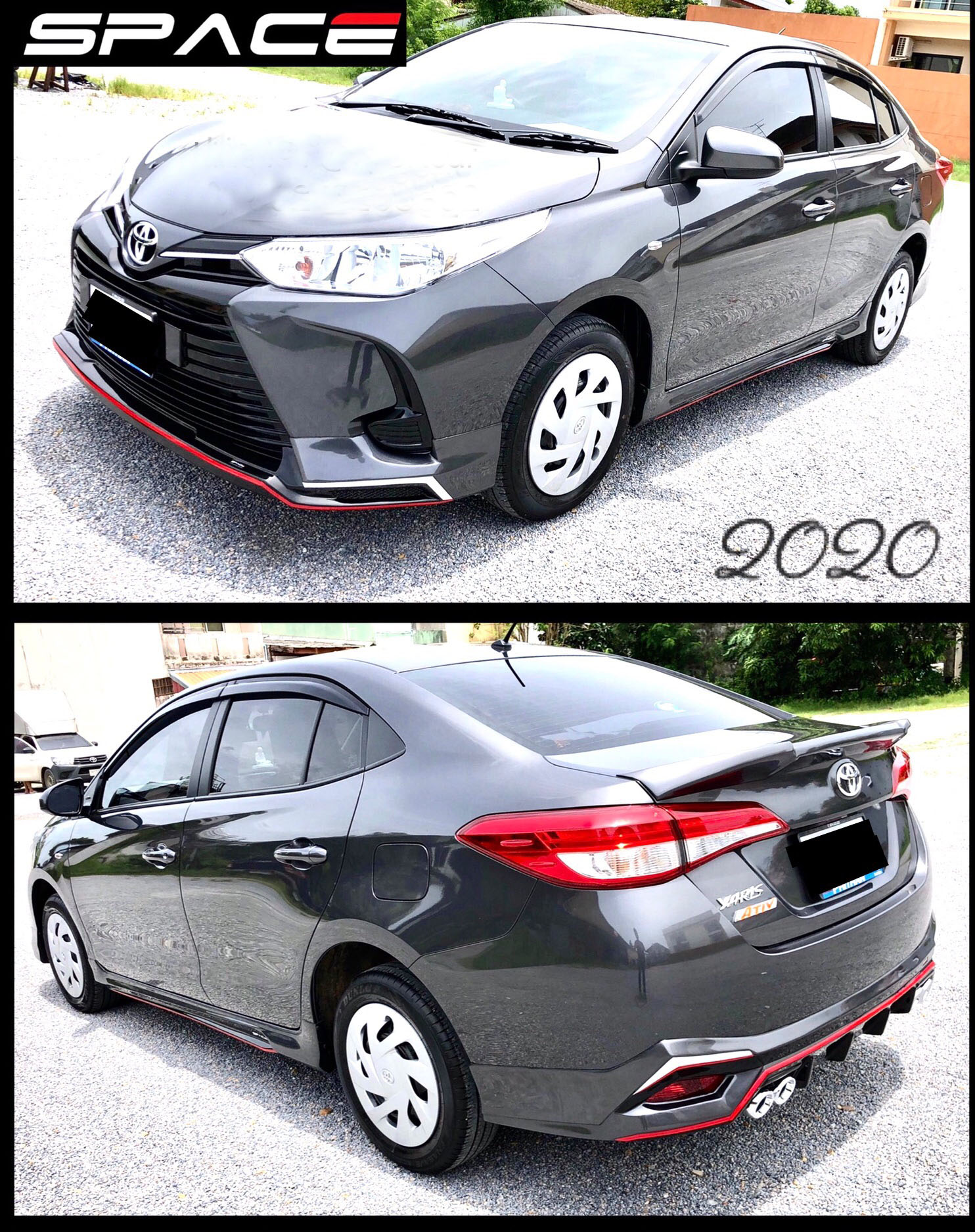 Space VS Toyota Yaris Ativ 4D 2020-On [ไม่แปลกถ้าใครๆจะมองตาม]