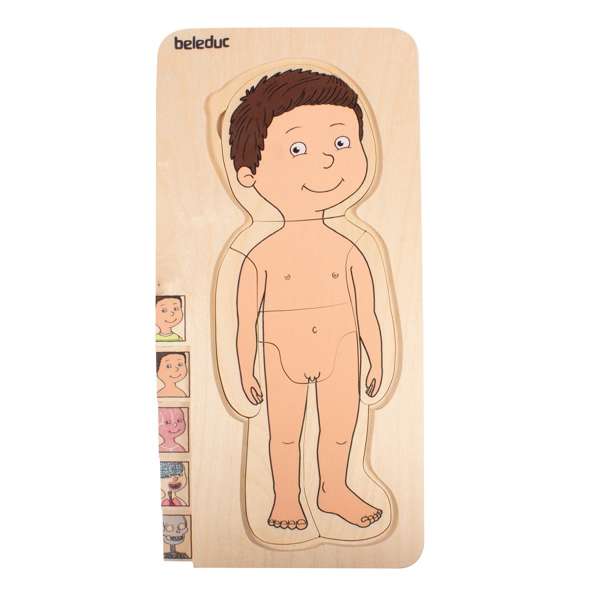 ชุดเกมบล็อกไม้ร่างกายเด็กชาย สื่อการสอนอนุบาล,ปฐมวัย,ของเล่นเสริมพัฒนาการ, ของเล่นเสริมทักษะ