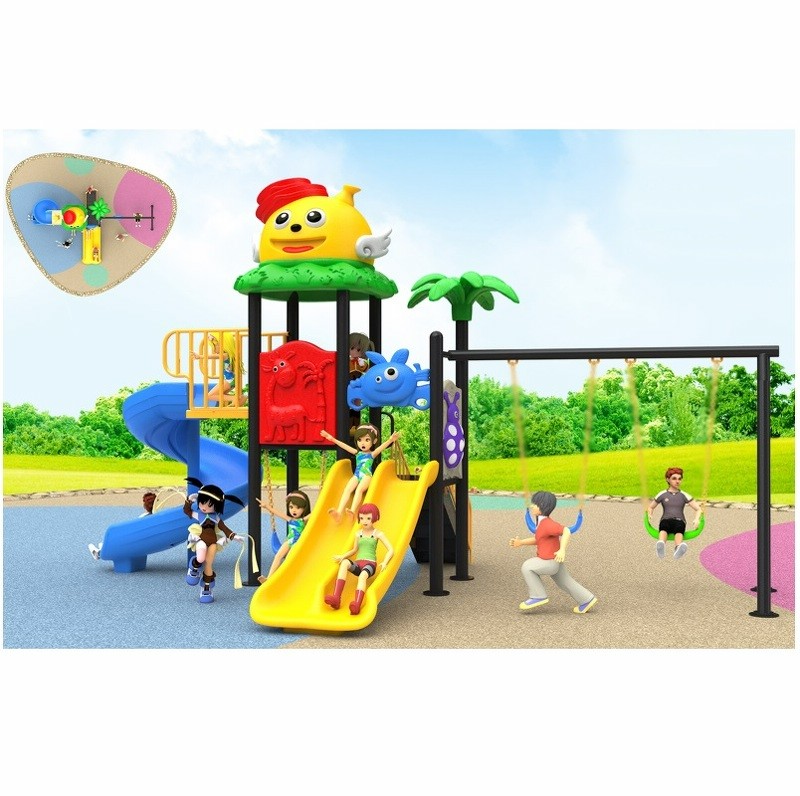 เครื่องเล่นสนามกลางแจ้ง ชุดบ้านนางฟ้าชิงช้าและสไลเอร์,สไลเดอร์,กระดานลื่น,ชิงช้า,เครื่องเล่นเด็ก,ครุภัณฑ์สนามเด็กเล่น, สพฐ,โครงการโรงเรียนประชารัฐ,งบประมาณ70,000 ขนาด 280x470x320 ซม.