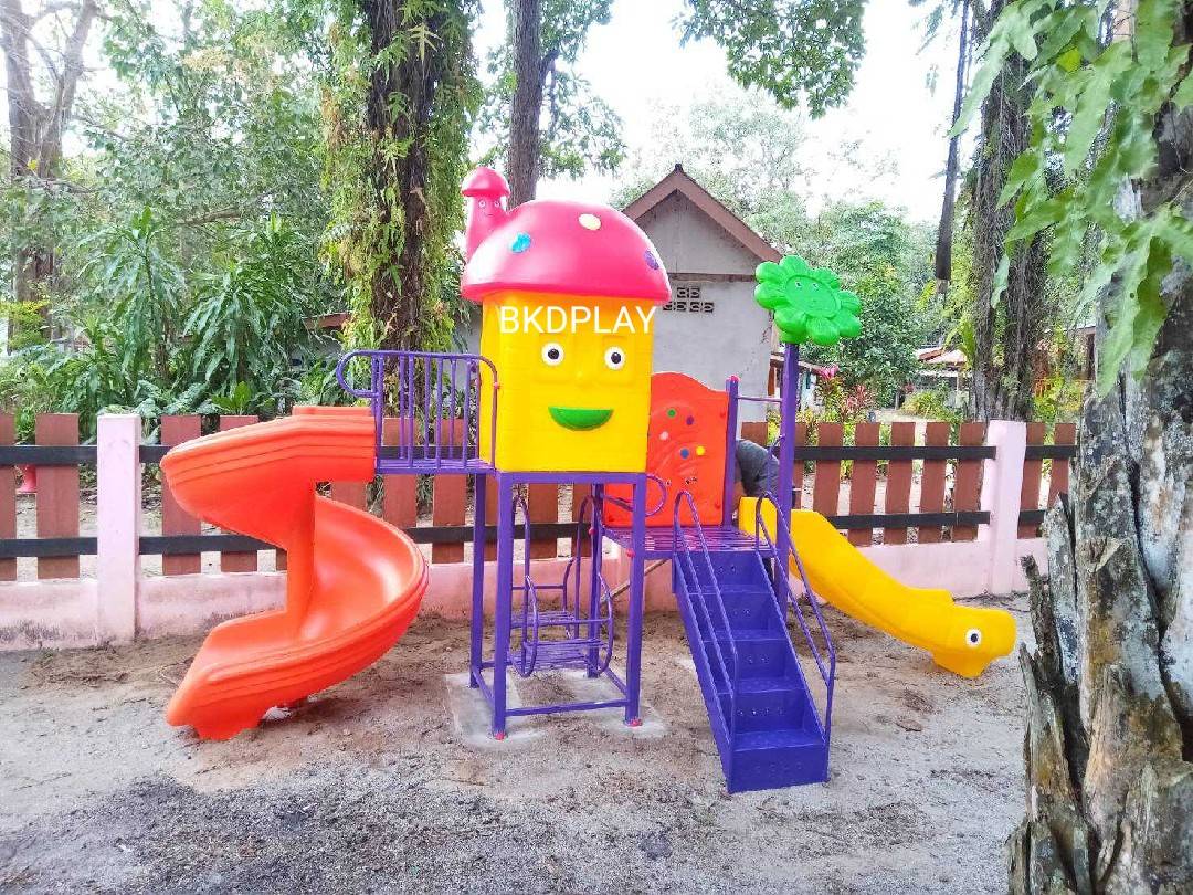 เครื่องเล่นสนาม,ของเล่นสนาม,ของเล่นเด็ก,สไลด์เดอร์ OutdoorPlayground ,IndoorPlayground, บ้านเห็ดสไลด์วน สินค้าพร้อมส่ง คิดค่าส่งตามจริง