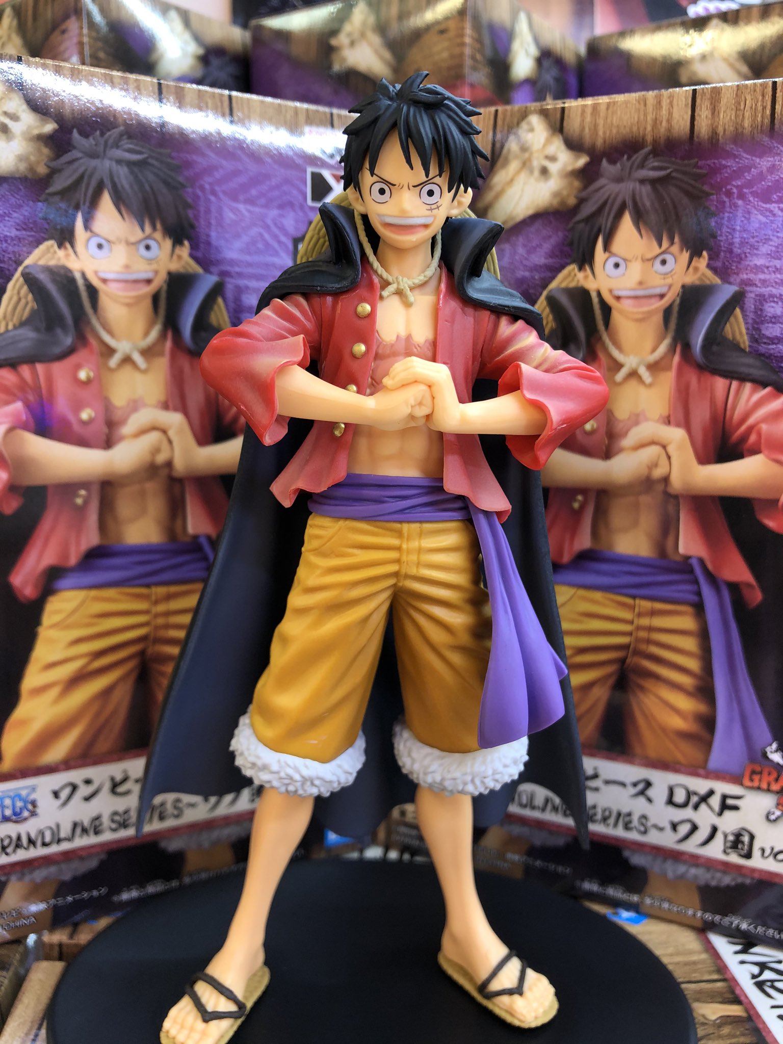 Luffy Wano ของแท้ JP แมวทอง - Grandline Men Banpresto [โมเดลวันพีช]