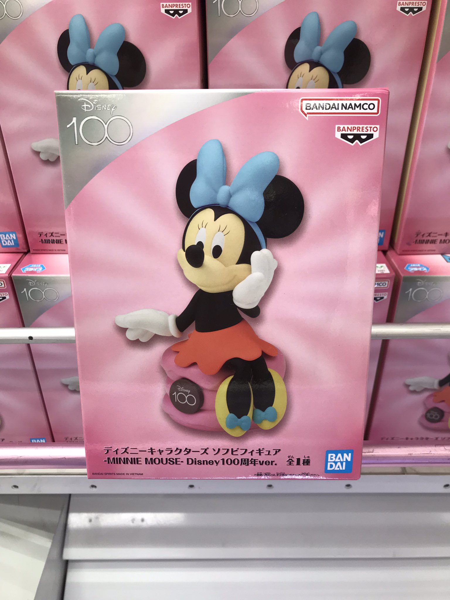 Minnie Mouse 100th ของแท้ JP - Sofvifigure Banpresto [โมเดล Disney]