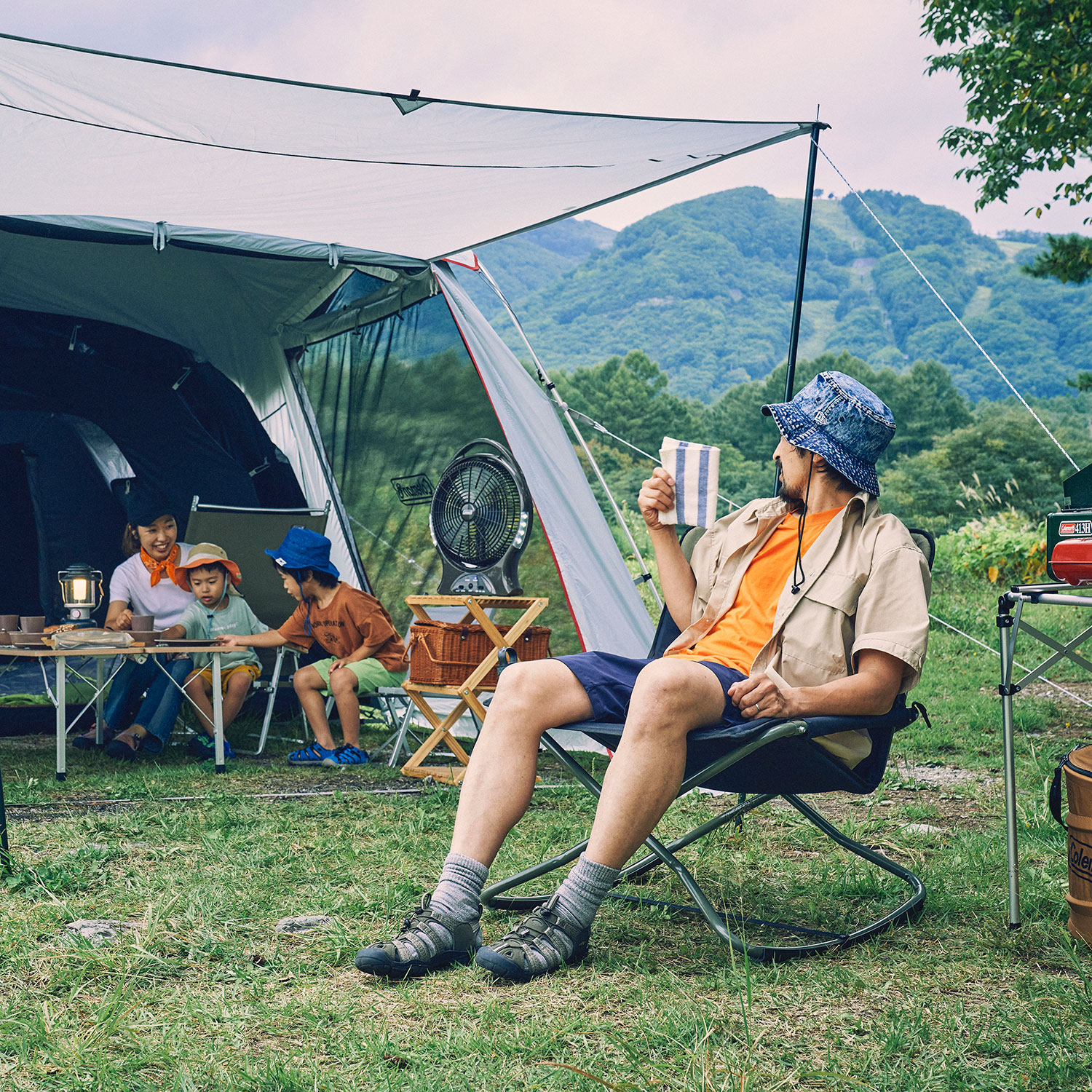 JP Chair Cross Rocker Olive 39178