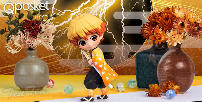 Zenitsu ของแท้ JP - Q Posket Banpresto [โมเดล Demon Slayer]