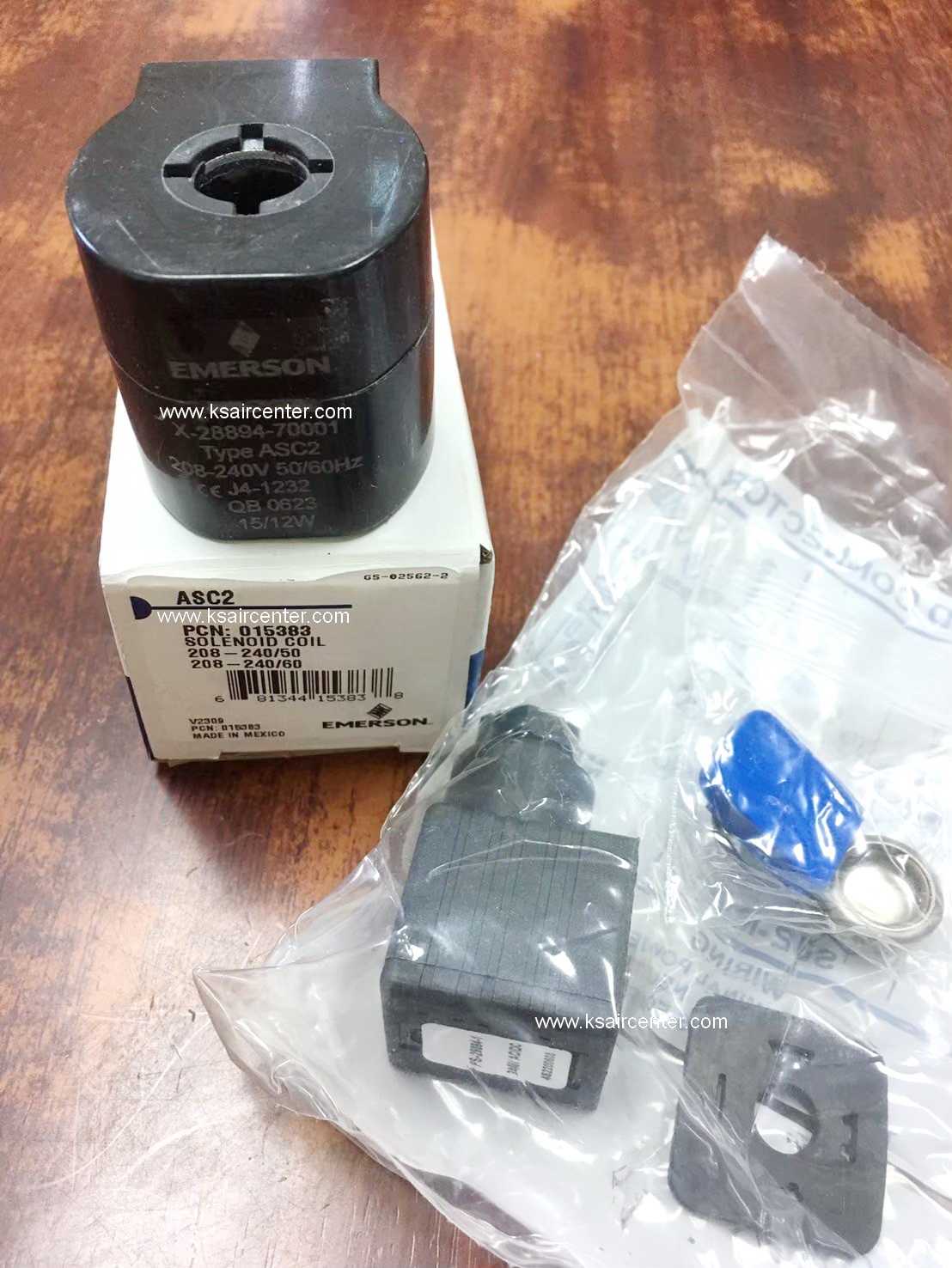 คอยล์ โซลินอยล์ EMERSON รุ่น ASC2 (คอยล์แบบ 220-240V) (รหัสสินค้า 023060)