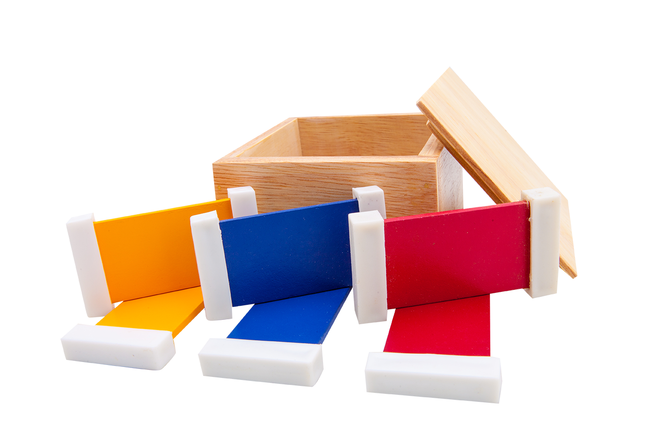 กล่องไม้สี 3 คู่ ของเล่นไม้, ของเล่นเสริมพัฒนาการ สื่อการสอนอนุบาล,ปฐมวัย, ,ของเล่นเสริมพัฒนาการ, ของเล่นเสริมทักษะ