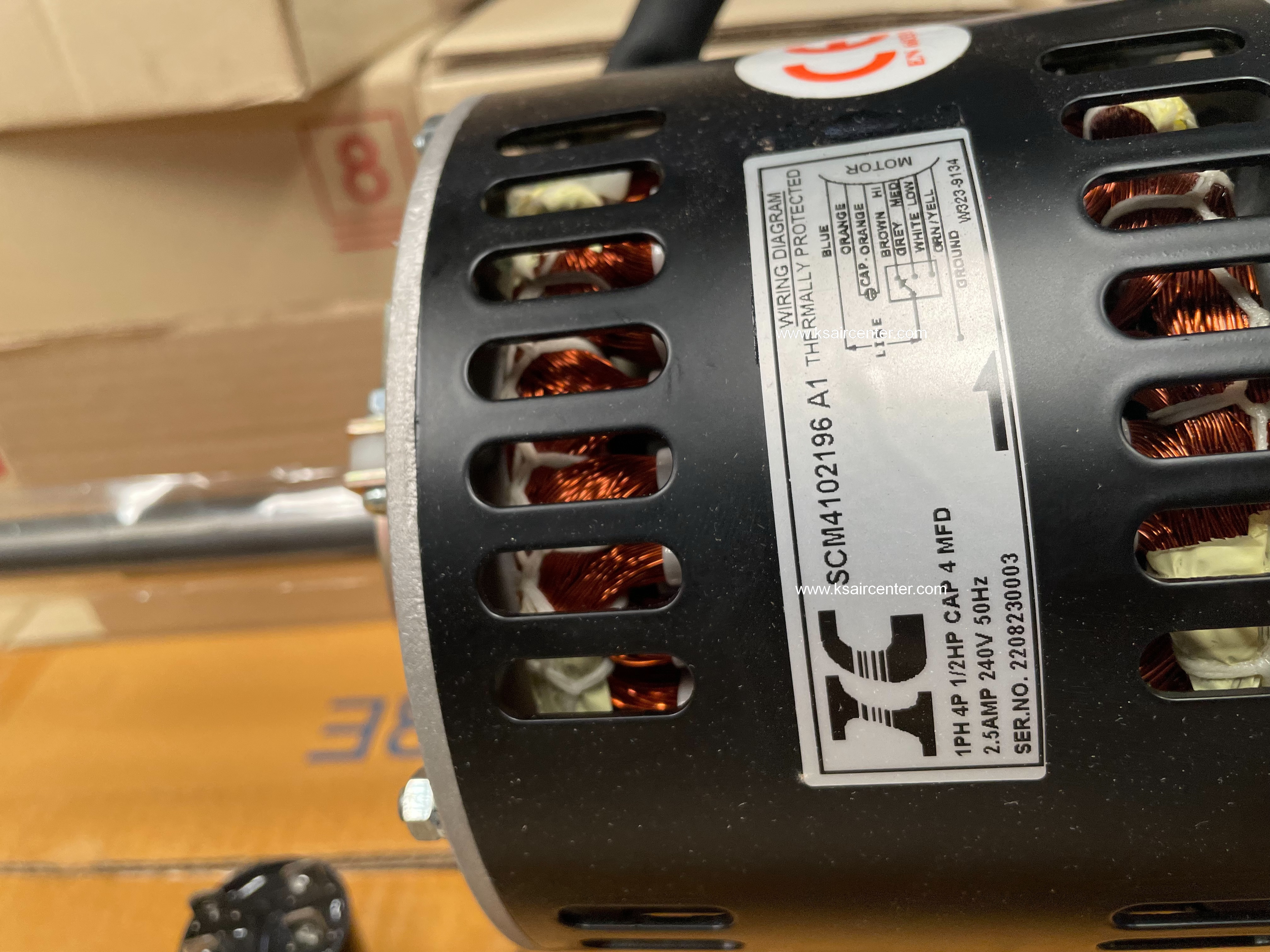 มอเตอร์ แฟนคอยล์ IC ขนาด 1/2 HP