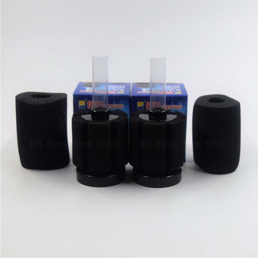 กรองฟองน้ำ XINYOU XY-2835 Aquarium Sponge Filter แพ็คคู่ แถมฟรีฟองน้ำอย่างดี 2 อัน