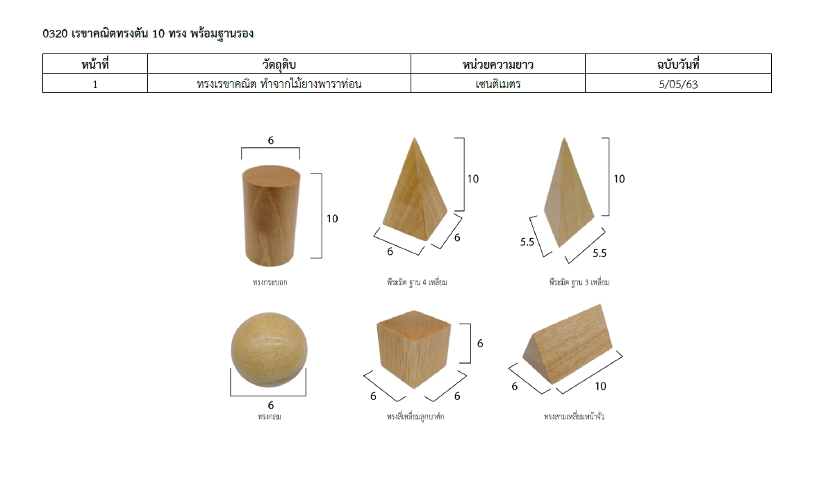 ชุดเรขาคณิตทรงตัน 10 ทรง, ของเล่นไม้, ของเล่นเสริมพัฒนาการ,มอนเตสเซอรี่,ของเล่นอนุลบาล,พร้อมส่ง