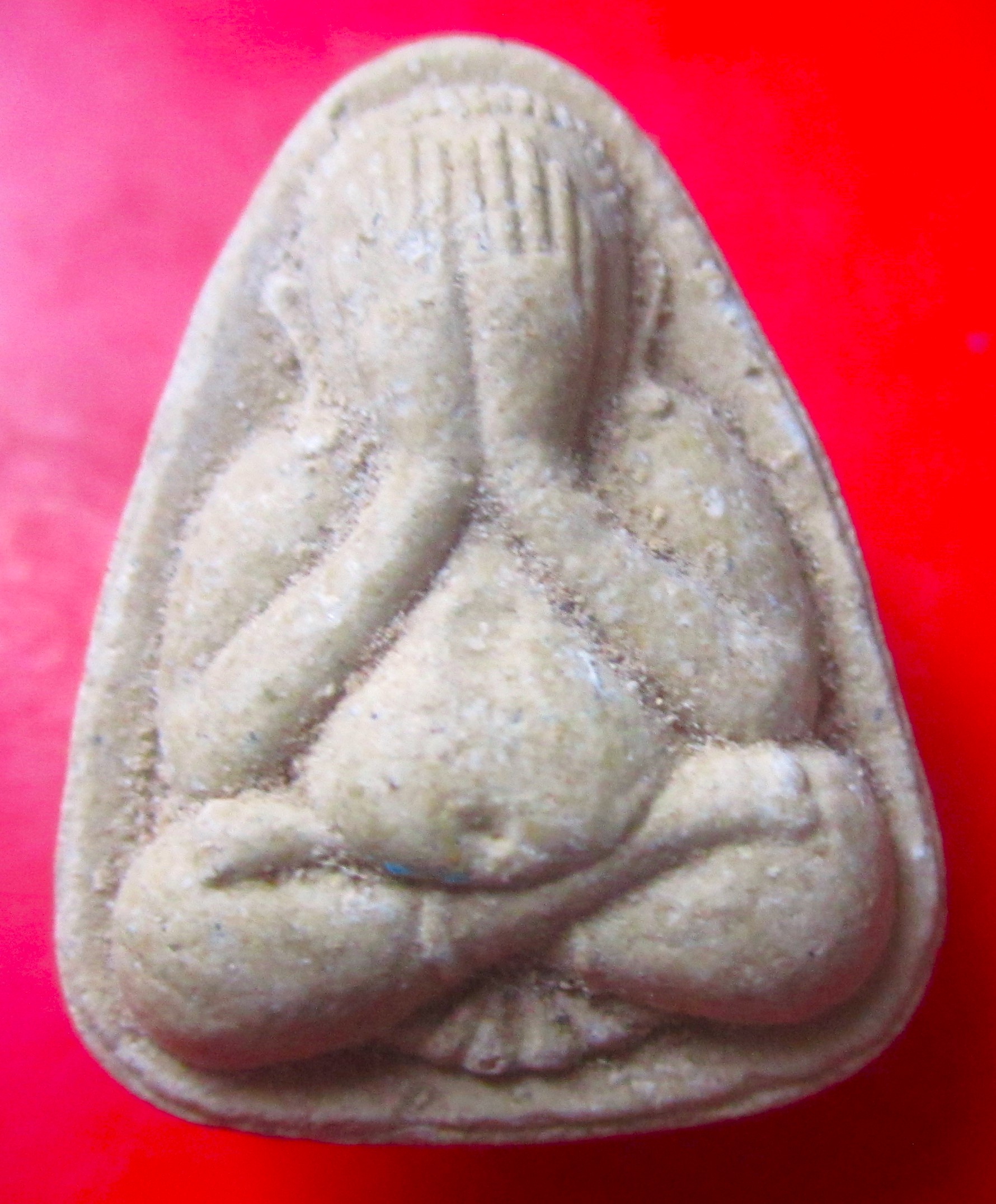 พระปิดตา เนื้อว่านพญาเถาว์หลง หลังมหายันต์ ไม่ทราบที่