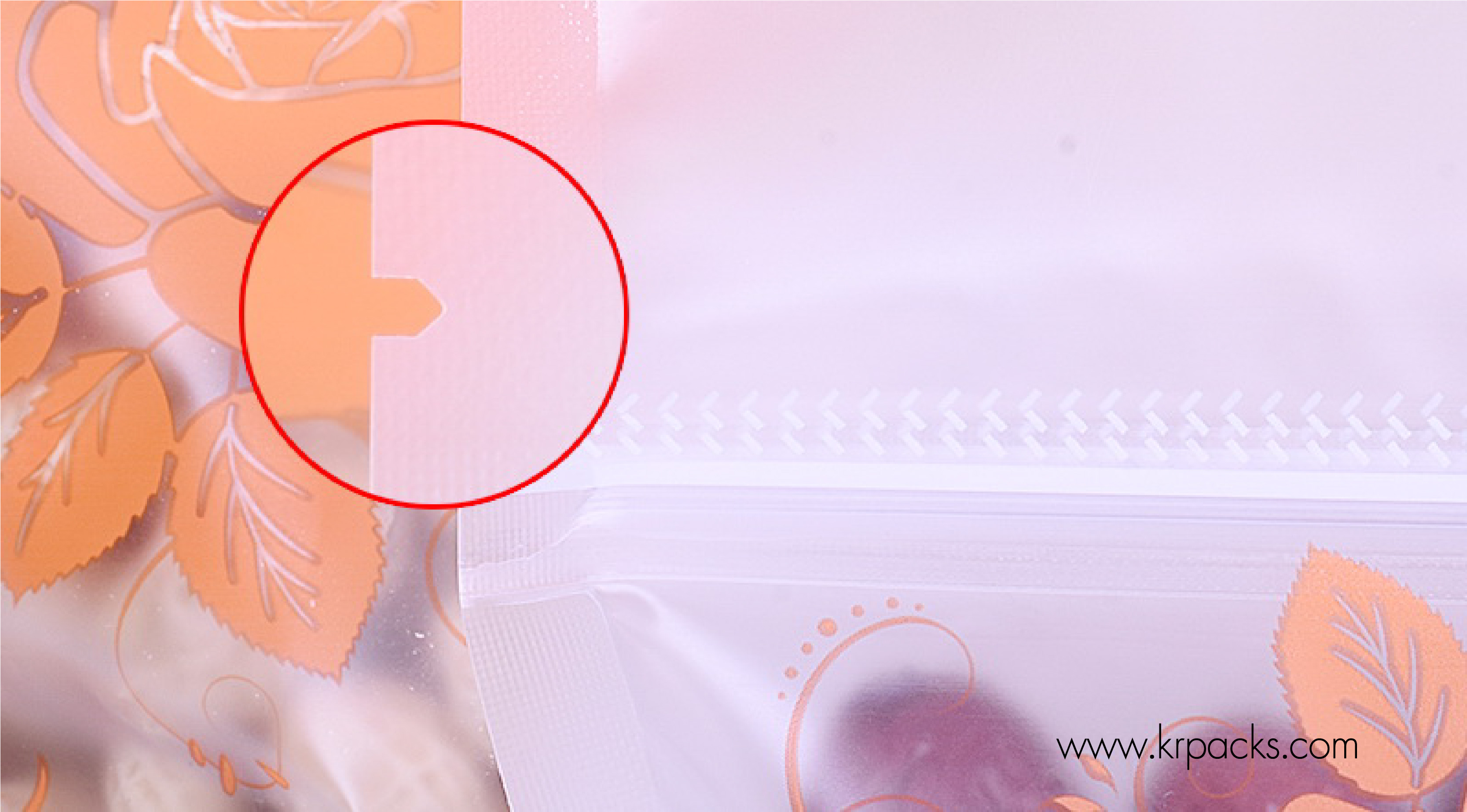 ถุงซิป ก้นตั้ง พลาสติกขุ่น เจาะช่องมือจับ พิมพ์ลาย Homemade