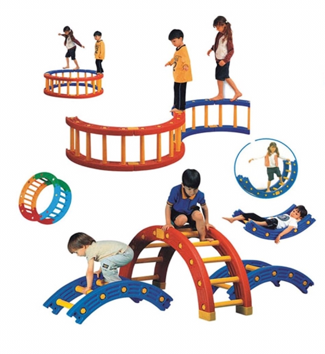 สะพานโค้งฝึกทักษะ , ทางเดินฝึกการทรงตัว, การเคลื่อนไหว ของเล่นสนาม พร้อมส่ง คิดค่าส่งตามจริง