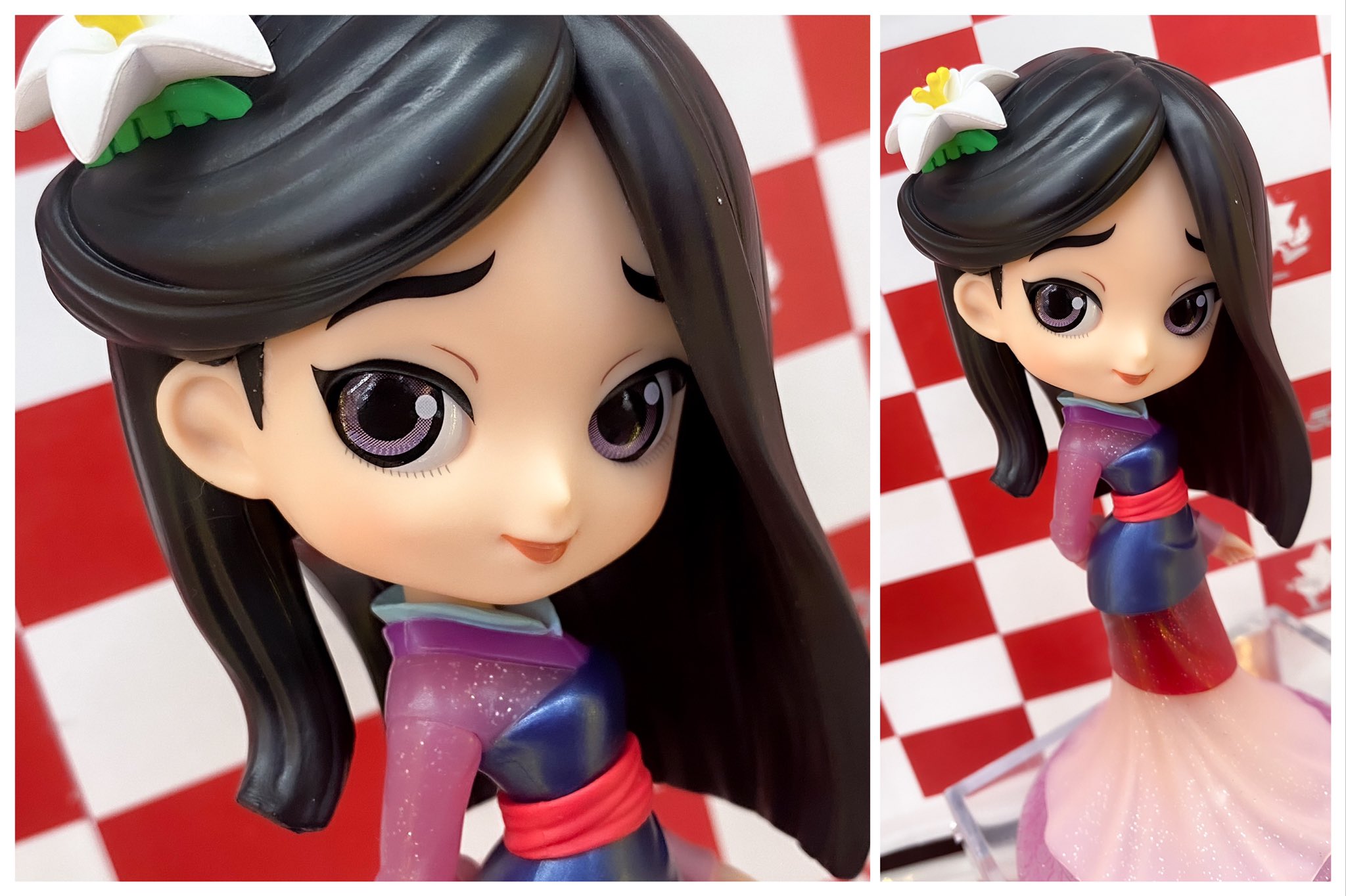 Mulan - Glitter Line ของแท้ JP - Q Posket Banpresto [โมเดล Disney]