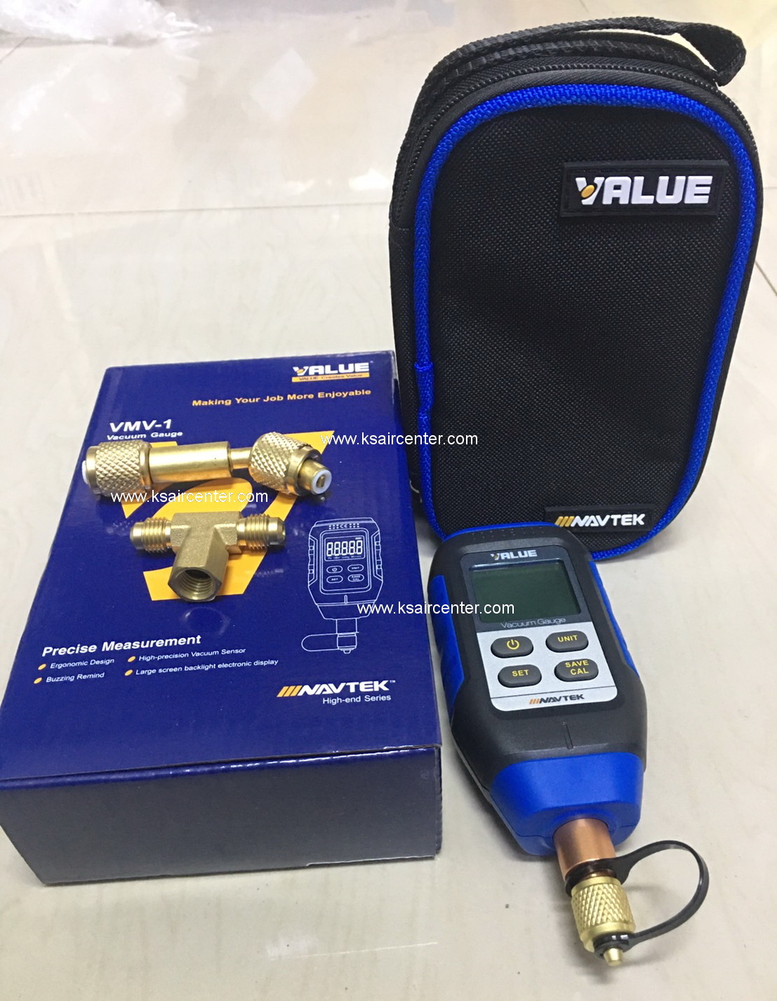 ไมครอนเกจ แวคคั่มเกจ (VACUUM GAUGE) VALUE (รุ่น VMV-1) (รหัสสินค้า 001215)