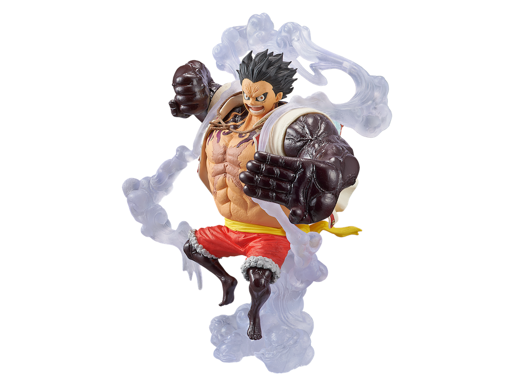 Luffy Gear 4 ของแท้ JP แมวทอง - King of Artist Banpresto [โมเดลวันพีช]