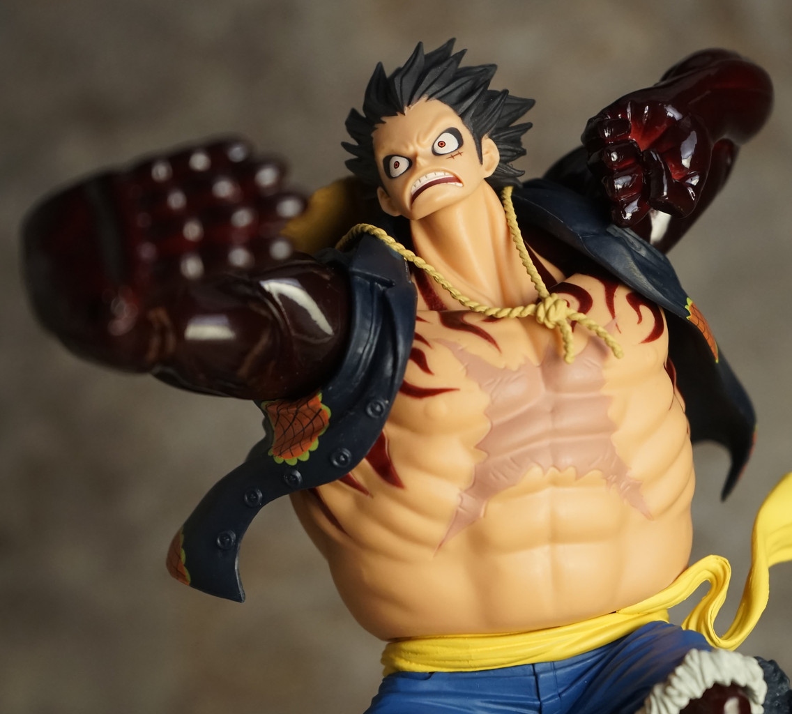 Luffy Gear 4 ของแท้ JP แมวทอง - Scultures Banpresto [โมเดลวันพีช]