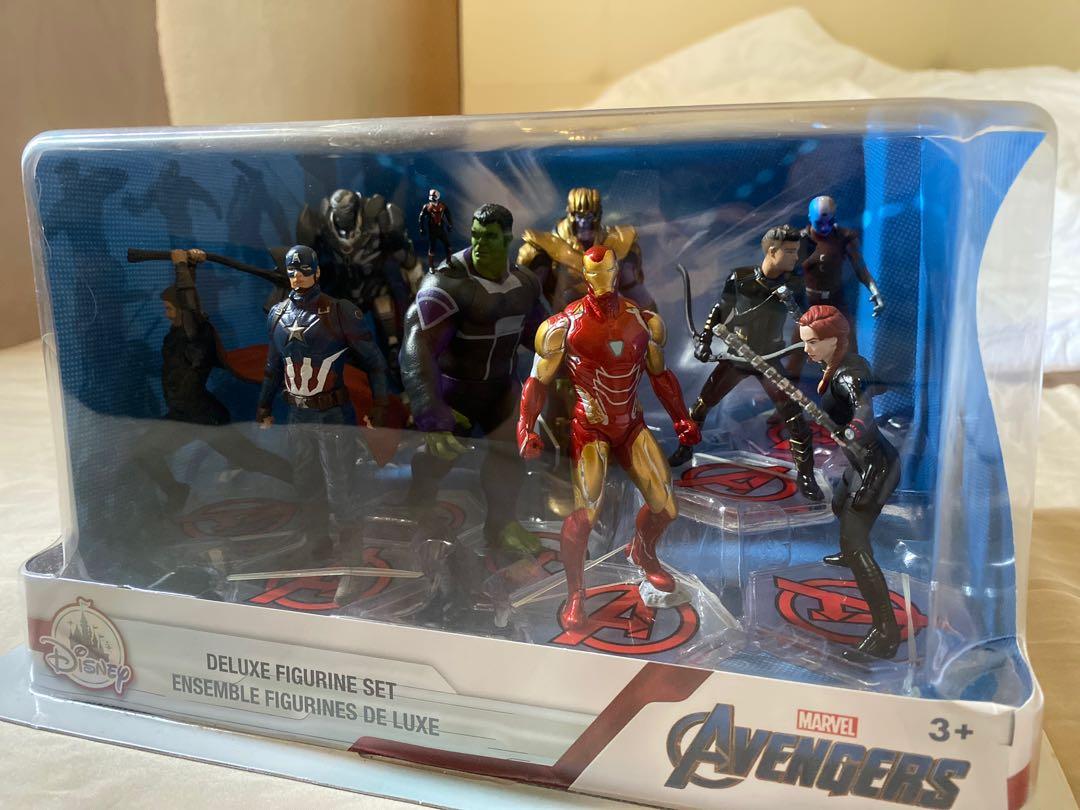 Avengers ของแท้ JP - Deluxe Figurine Set Disney [โมเดล Marvel] (9 ตัว)