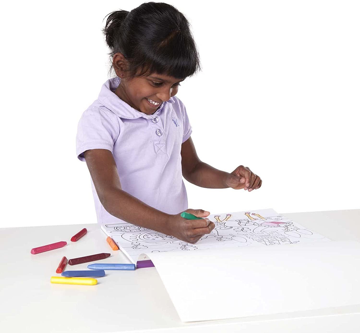 สมุดระบายสีเจ้าหญิงเล่มใหญ่ ของเล่นเสริมพัฒนาการเด็ก เสริมทักษะการเรียนรู้ สื่อการสอนอนุบาล พร้อมส่ง