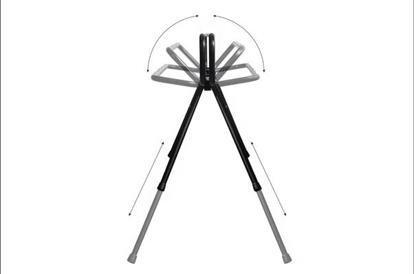 A black and grey tripod

AI-generated content may be incorrect.