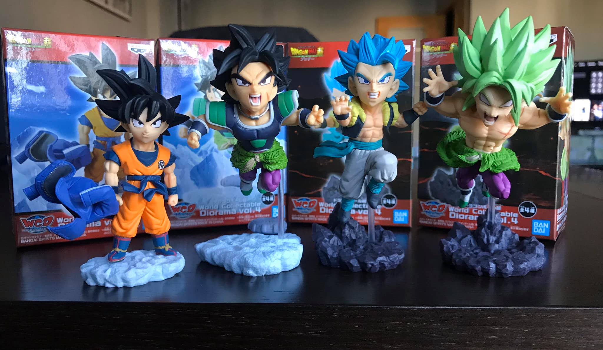 The Movie Broly Set ของแท้ JP แมวทอง - WCD Banpresto [โมเดลดราก้อนบอล] (4 ตัว)