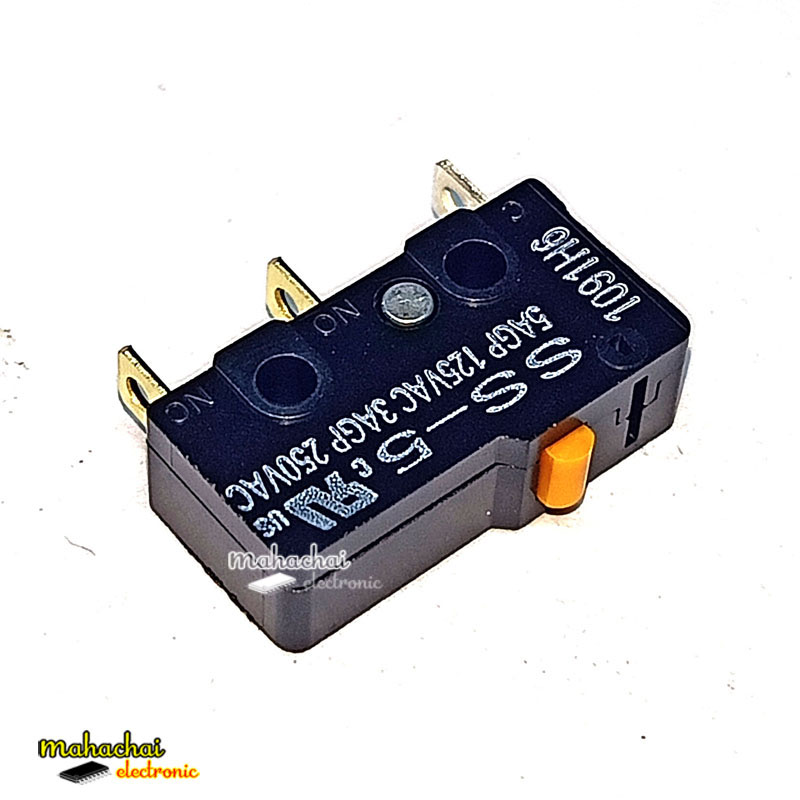 ไมโครสวิทช์ OMRON Omron SS-5 series (อินโดนีเซีย) ของแท้ใหม่ 3 ขา 5A/125VAC 3A/250VAC